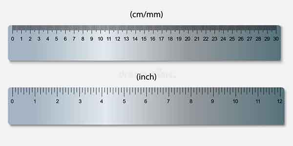  Table Cm to Inches Conversion Chart - 8 x 6 inches